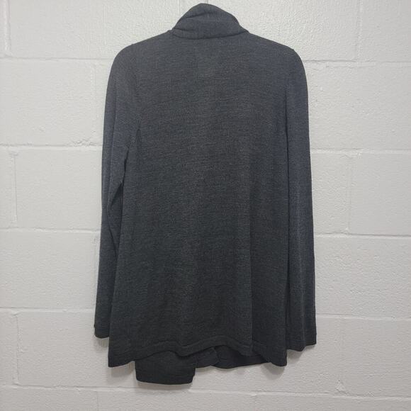 Gap Soft Wool Cardigan Sweater Large Charcoal Grey 751 - Picture 2 of 10